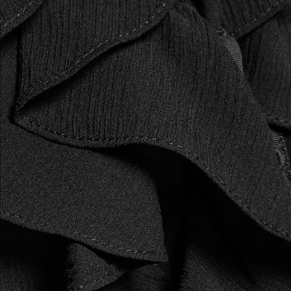 Theory Rianala Black 100% Silk Lace Chiffon Top - Picture 5 of 15